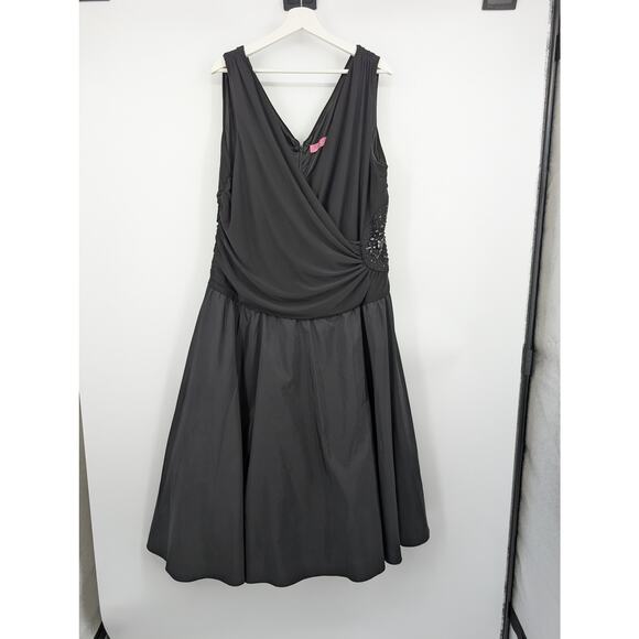 Eliza J Black EJ1W9809 Cocktail Dress Women's 22W - Picture 1 of 9